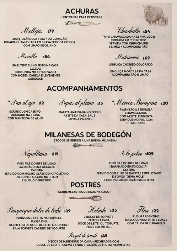 Cardápio de Grindhouse Braserito, Santi — página 1