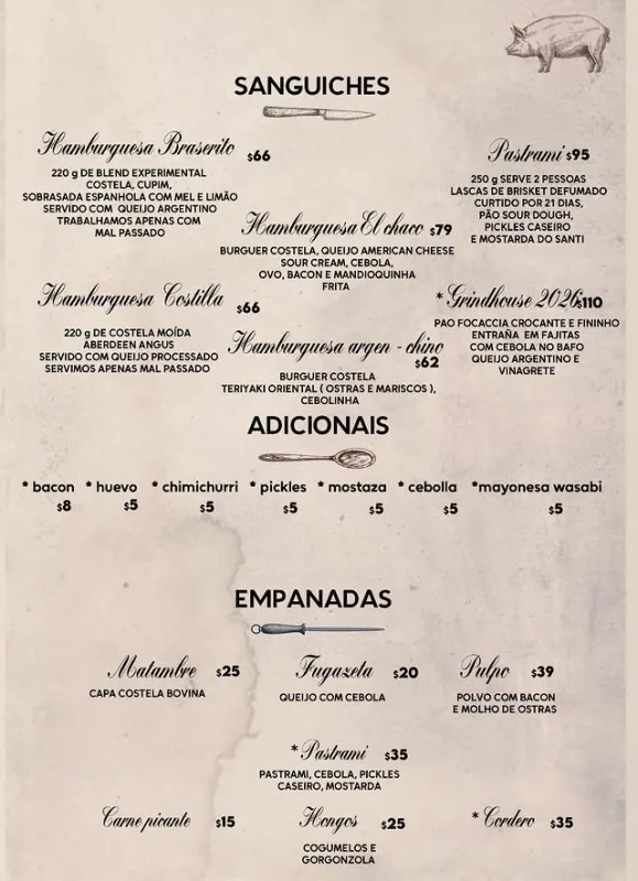 Cardápio de Grindhouse Braserito, Santi — página 3