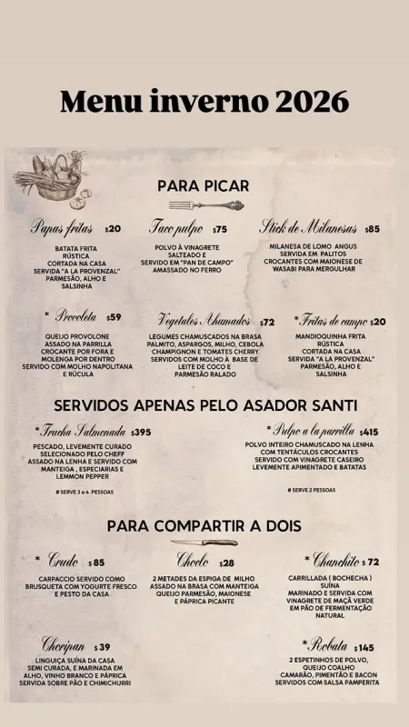 Cardápio de Grindhouse Braserito, Santi — página 6