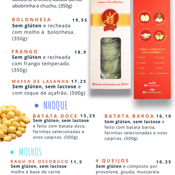 Foto Alternativa - Massas Sem Glúten