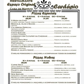 Foto Pizzaria Espaço Original